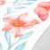 Sticker Plastic Interior 3D "Pink Lilies" 50x35 cm