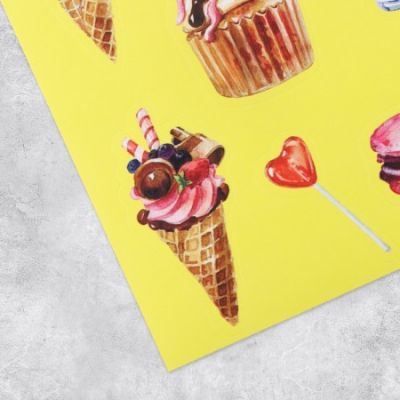 Paper stickers "Sweet mood", 14 × 21 cm-1