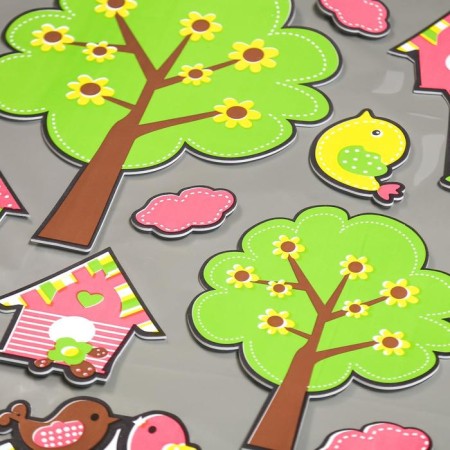 EVA Stick "birdhouses" 79x49 cm-1