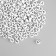 Beads for creativity plastic "Russian letters on a white circle" set of 500 grams 0.7x0.7x0.4 cm 988729