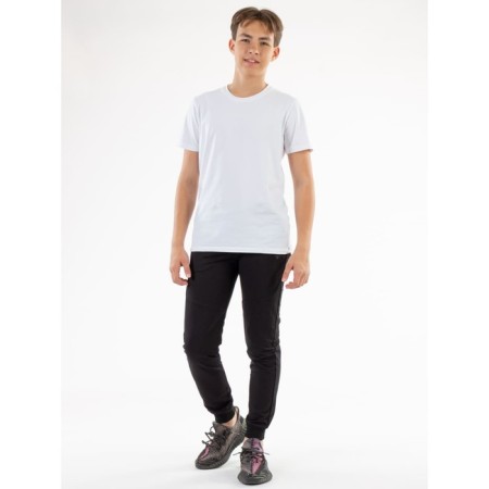 Sports pants for ISEE boys, height 134-140 cm, black color