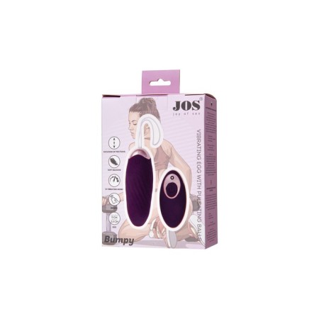 Vibroyaito C with imitation frictions Jos Bumpy, silicone, purple, 9 cm-7