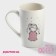 Porcelain share mug "Angel", 380 ml, white color