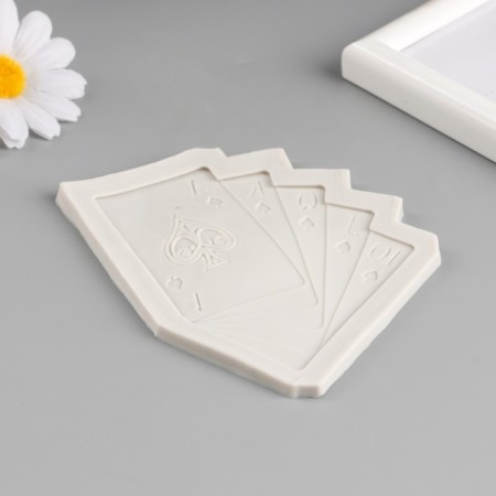 Mold Silicon "Playing Cards" 9.5x12.2x0.6 cm-1