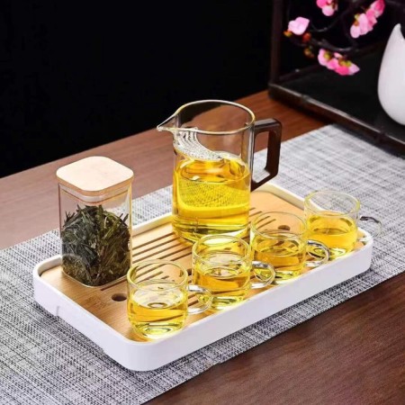 A set for a tea ceremony of 7 items, for 4 persons, a cup, a kettle-2
