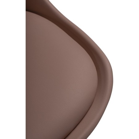 Computer chair Kolin Metal/Eco -leather/plastic, chrome/brown 49x56x78 cm-5