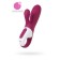 Satiffyer Hot Bunny vibrator with clitoral stimulant, red color