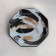 Tea couple ceramic Art, mug 200 ml, saucer 13 cm, black color