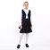School suit for girls, dark blue color, height 140 cm