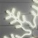 Neon figure "Snowflake", 85 cm, 1080 LED, 220 V, glow of white