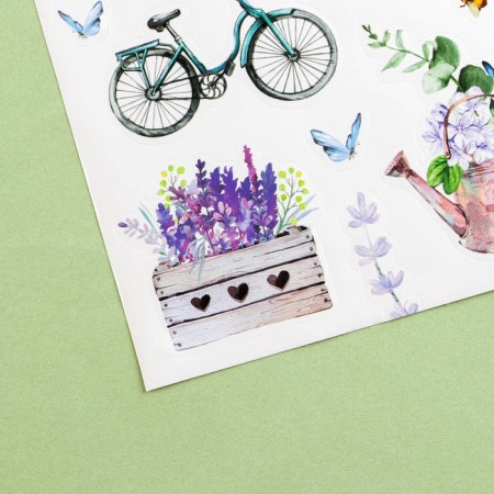 Paper stickers "Lavender", 11 × 16 cm-2