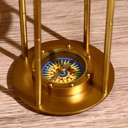 Globus souvenir with compass and magnifier, height 23.5 cm-2