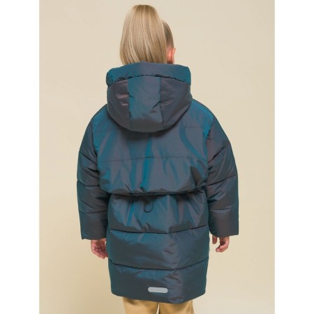 Coat for girls, height 98 cm, black color-4