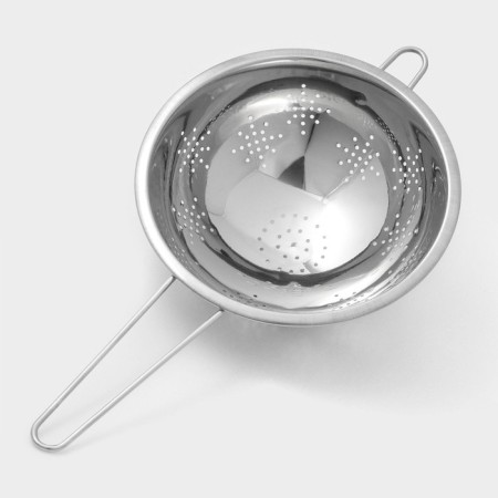 A colander made of stainless steel of a share, 1.2 l, d = 20 cm, thickness 0.3 mm, a long handle-3