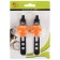 A set of bicycle lamps JY-339P, front and rear, orange color