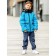 Jacket for a boy, height 128 cm, the color of heavenly blue