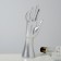 Stand for jewelry "Hand" 7.5 × 6 × 24 cm, silver color