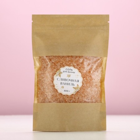 Relaxing bath for bath, 300 g, cream vanilla-3