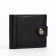 Male purse for magnet, department for bills, for maps, for coins, black color