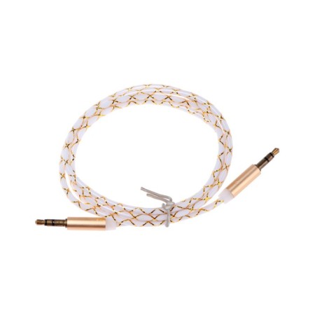 Audio Oxion AUX018, Jack 3.5 mm (M) -Jack 3.5 mm (M), 1m, Golden-2