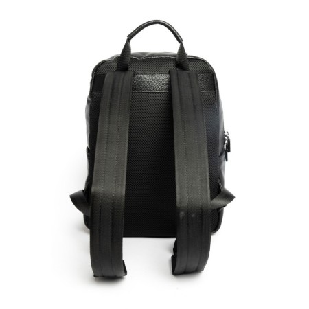 Male backpack, genuine leather, de-gosa black, 27x13x36 cm-2
