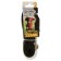 Kaponnoye zonik leash with double latex thread and reinforced carbine 2m x 2.5cm, black