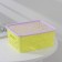 Storage container with a “pattern” lid, plastic, 25 × 19 × 10 cm, mix color