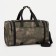 Road bag on a zipper with an increase, 3 outer pockets, a long belt, khaki/camouflage color