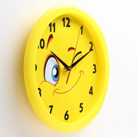 Wall watches, D-28 cm, children's, "smile", silent-1