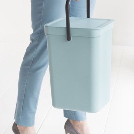 Garbage bucket Brabantia Sort & Go, built -in, mint color, 12 l-2