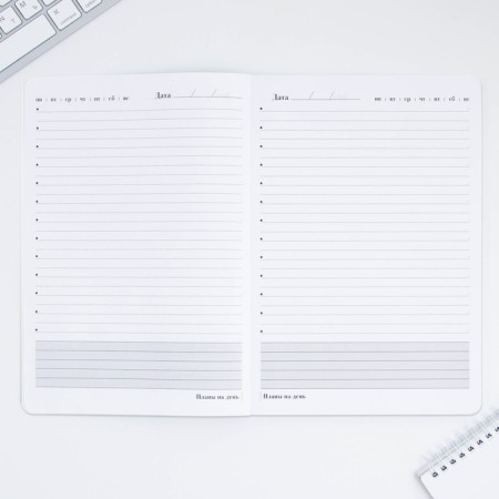 Large diary Soft-Touch, A5+format, 96 sheets "Best Educator"-3