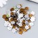 Decor for creativity Plastic 1 Puncture "Rhineston. Champagne" set of 100 pcs 1.3x1.3 cm