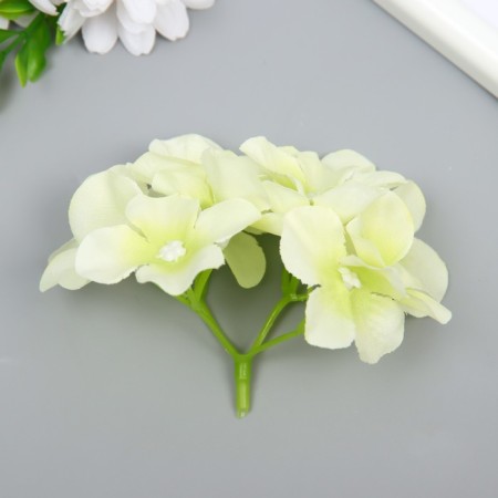 Flowers for decorating "hydrangea" white-green 10x10 cm-2