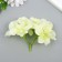 Flowers for decorating "hydrangea" white-green 10x10 cm
