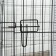 A cage with a hatch for dogs and cats, 85 x 60 x 70 cm, black