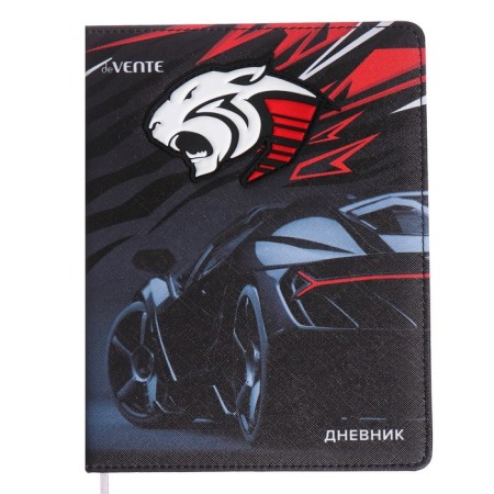 Universal diary for grade 1-11 Born for Speed, solid cover, artificial leather, foam rubber, liesse, 80 g/m2