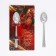 Spoon souvenir on the postcard "New Year's collection: happiness, wealth", 3 x 14 cm