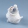 Decorative candle "Snow Bird", 9x5.8x8.9 cm, white