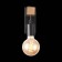 Wall lamp EVOLUCE. SL1142.401.01. Bagetti. 1x60 W, E27, 6.5x16 cm, black color, light wood