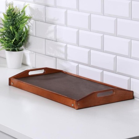 Folding breakfast table, 50 × 30cm, with handles, sea-3