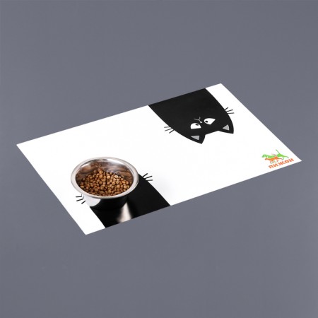 Rug for a bowl "Pigger" 43 x 28 cm "Black Cat"-1