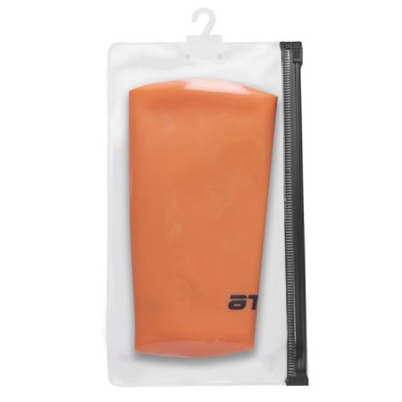 ATEMI LC-08 swimming cap, silicone, for long hair, orange color-4