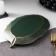 Fruit dish "leaf", 30 × 18 × 2 cm, gold color with green