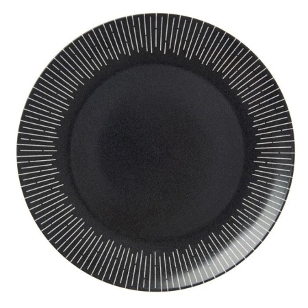 Dining plate Home Queen "Noir", d = 26.6 cm, black color