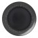 Dining plate Home Queen "Noir", d = 26.6 cm, black color
