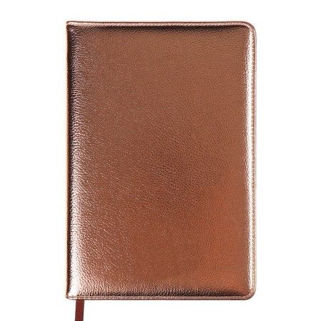 The diary is undathed, PVC cover, A5, 140 liter format, cell, metallic gold-1