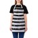 Apron kitchen with a photocrint "strips with hearts", adjustable, size OS