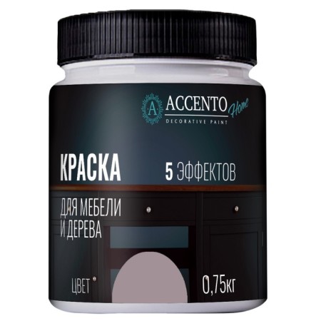 Furniture and wood paint "Pink ash", half -gloss, 0.75 kg