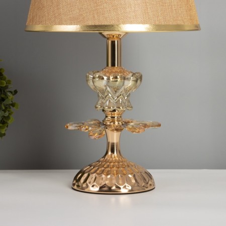 Table lamp "Arhat" 1x40W E27+backlight LED 5W gold 25x25x39.5cm-3
