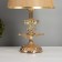 Table lamp "Arhat" 1x40W E27+backlight LED 5W gold 25x25x39.5cm